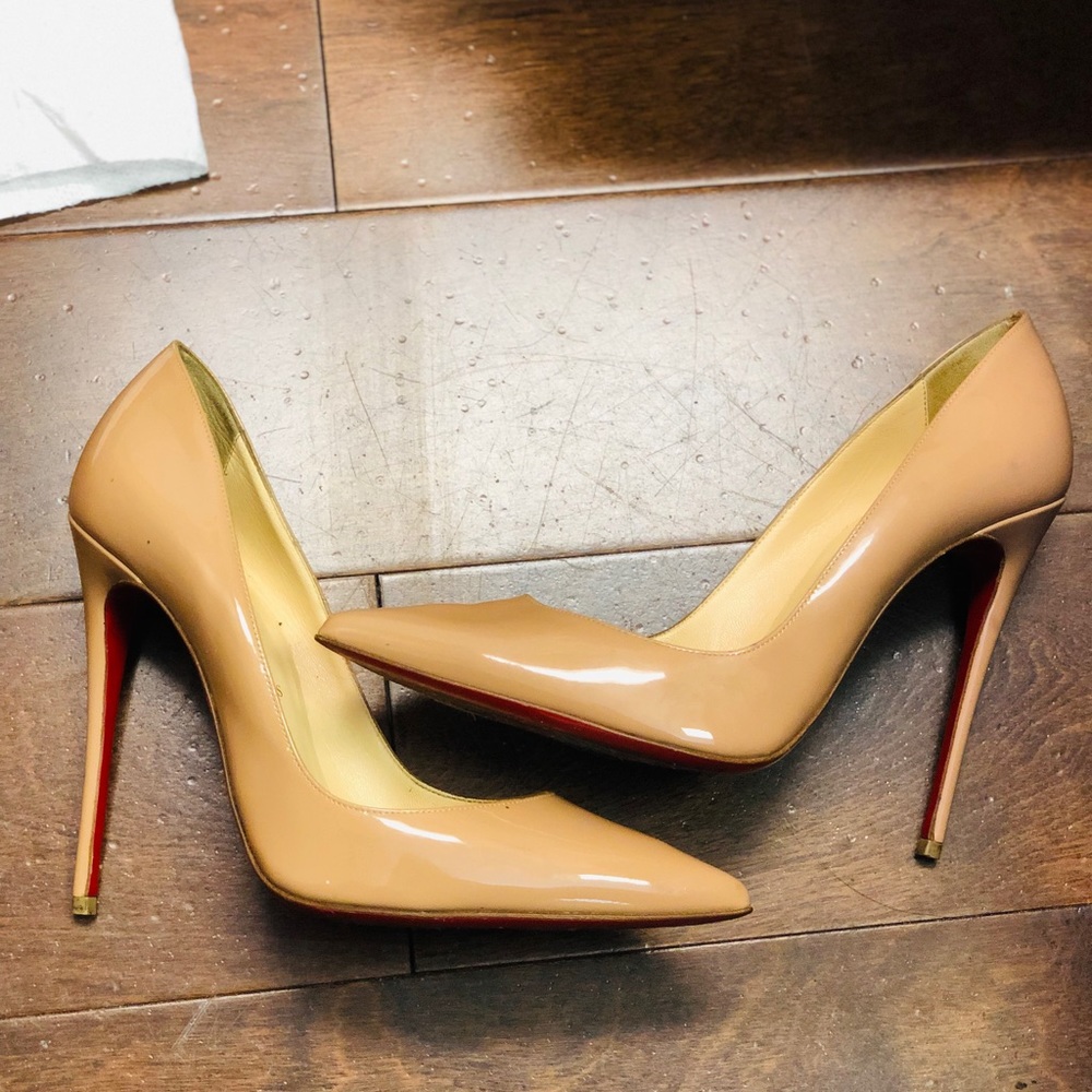 Authentic Christian Louboutins. Nude So Kate 120mm